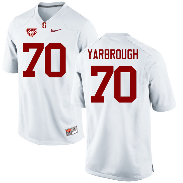 Men Stanford Cardinal #70 Clark Yarbrough College Football Jerseys Sale-White - Click Image to Close